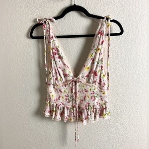 NWT LPA Pink Floral Top Size S / Kaya Top in Florenza